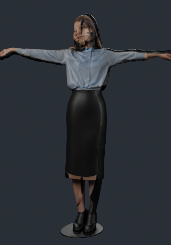 the finished character